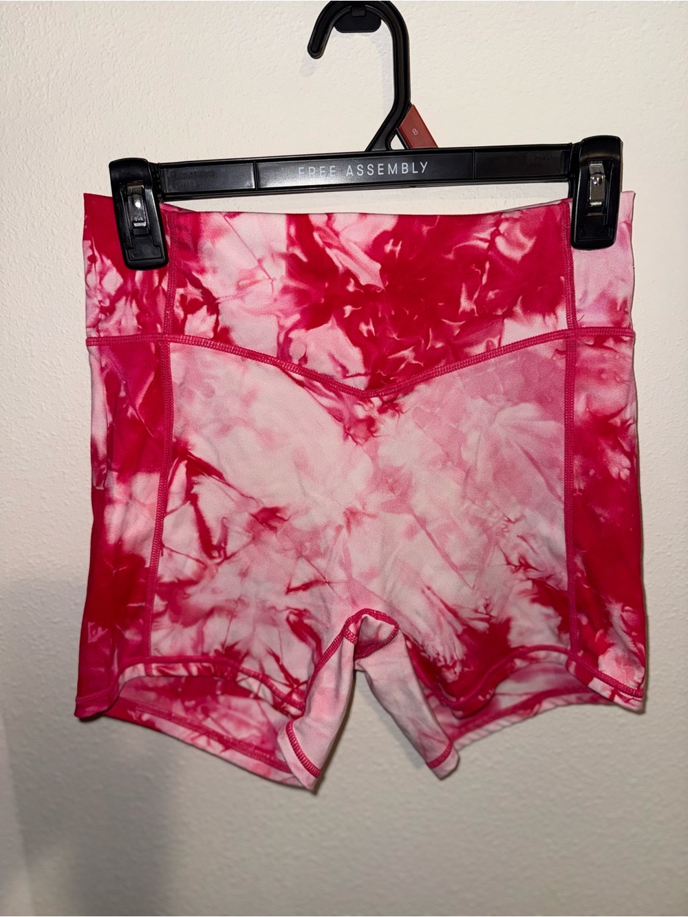 Women’s Pink Tie-Dye Bike Shorts — Free Assembly